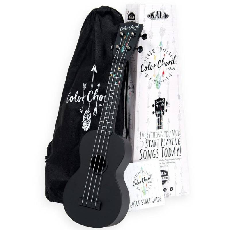 Kala Color Chord soprano ukulele starter set with gig bag von Kala