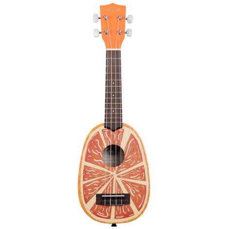 Kala KA-NV-ORNG Novelty Series Soprano Ukulele with Gig Bag - Orange von Kala