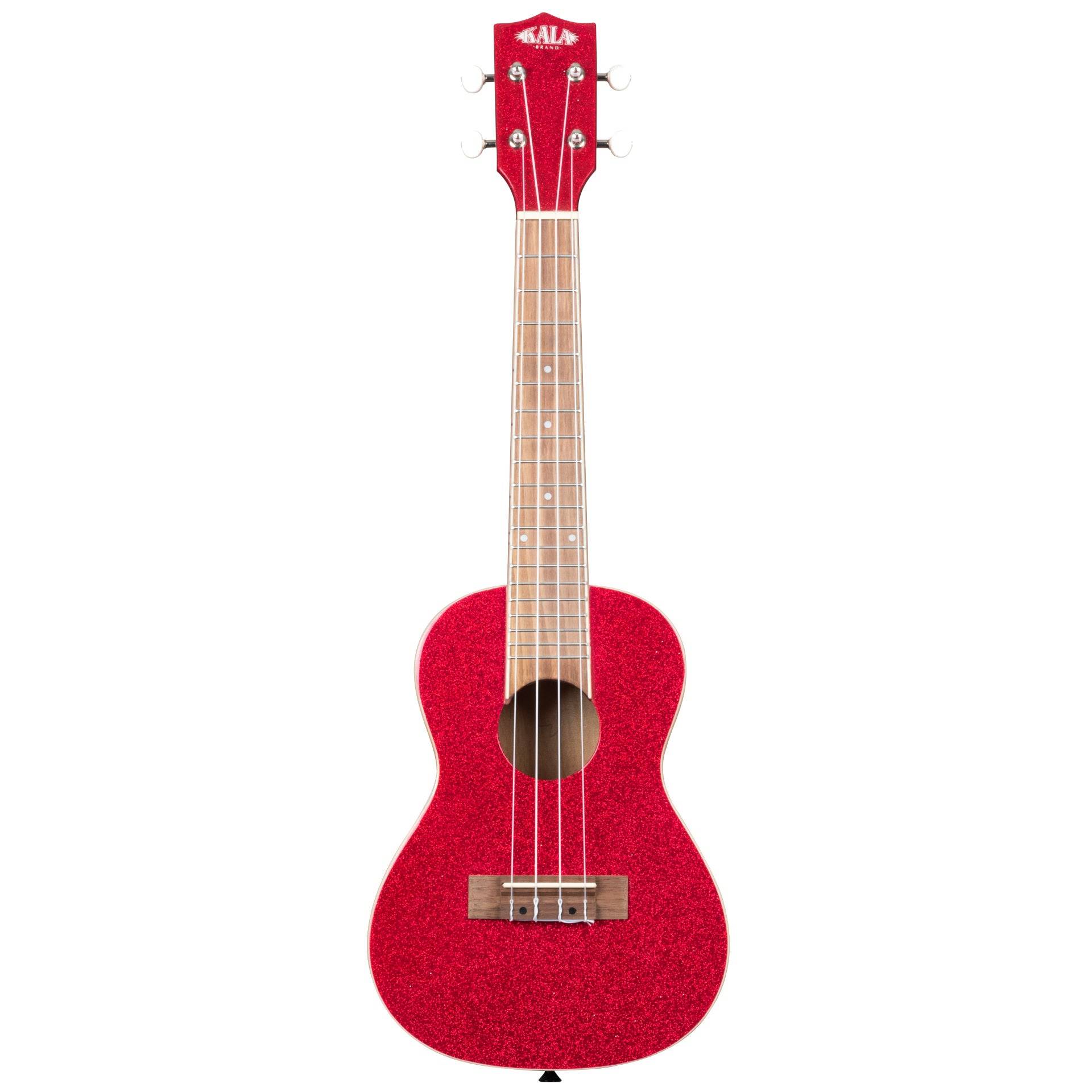 Kala KA-SPRK-RED Sparkle Series Ritsy Red Concert Ukulele with Gig Bag von Kala