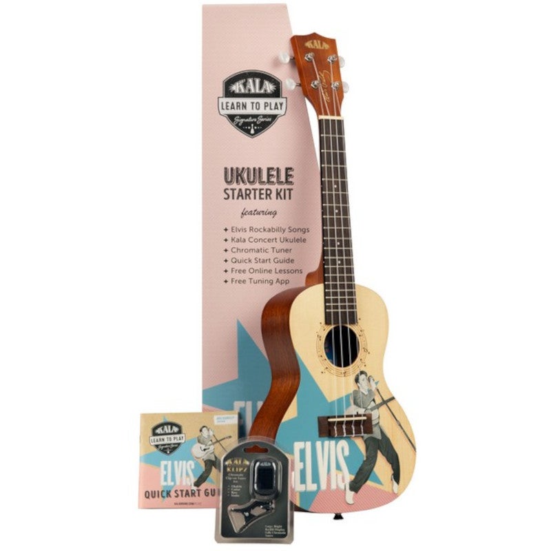 Kala Learn To Play Elvis Rockabilly Concert Ukulele Pack Kala Learn To Play Elvis Rockabilly Concert Ukulele Pack von Kala