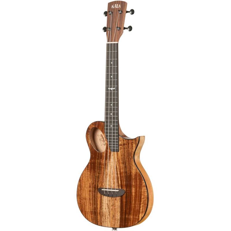 Kala Revelator Night Owl Acacia Tenor Electro-Acoustic Ukulele with Deluxe Gig Bag von Kala