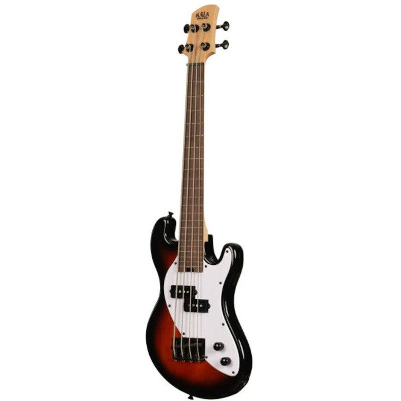Kala Solid Body 4-String Fretless U-Bass Tobacco Burst with Gig Bag von Kala