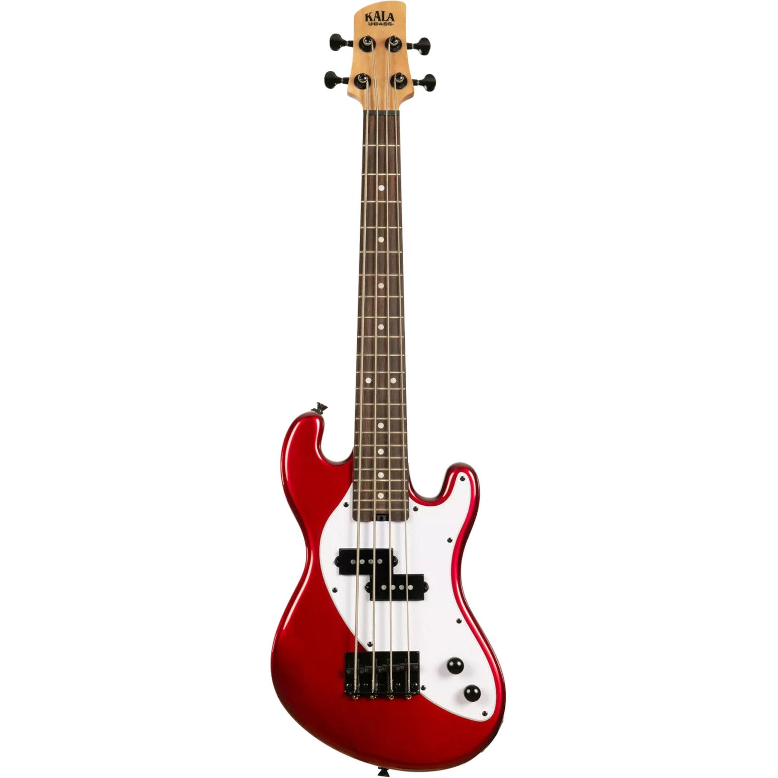 Kala Solid Body 4-String Fretted U-Bass Candy Apple Red with Gig Bag Kala Solid Body 4-String Fretted U-Bass Candy Apple Red with Gig Bag von Kala