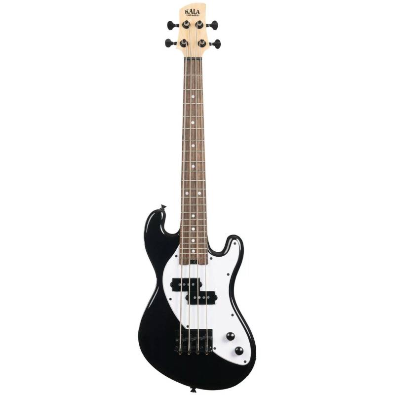 Kala Solid Body 4-String Fretted U-Bass Jet Black with Gig Bag von Kala