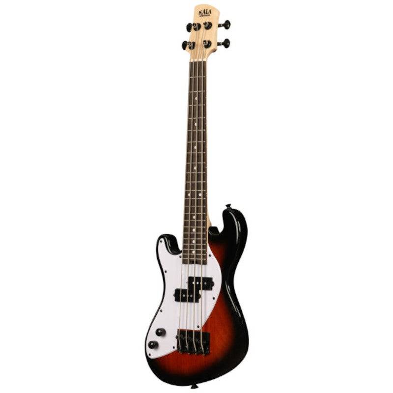 Kala Solid Body 4-String Fretted U-Bass Left Handed Tobacco Burst with Gig Bag von Kala