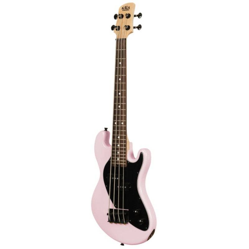 Kala Solid Body 4-String Fretted U-Bass Pale Pink elektrische basgitaar met gigbag von Kala