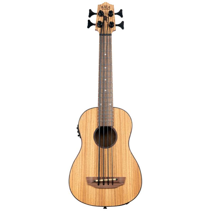 Kala U-Bass Zebrawood Fretted Bass Ukulele with Gig Bag von Kala
