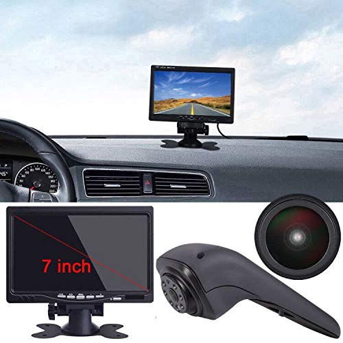 HD 1280 * 720P Nachtsicht Kamera im 3. Bremsleuchte Bremslicht Rückfahrkamera+7 Zoll TFT LCD Bildschirm Monitor für VW Crafter 2017 Modified Brake Light Transport Vehicle von Kalakus