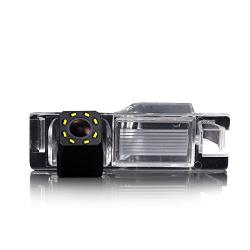 Kalakus Auto Rückfahrkamera Farbkamera Einparkkamera mit 8IR Nachtsicht und 170° Winkel Rückfahrsystem Einparkhilfe (Modell 3 mit LED-Kamera) von Kalakus
