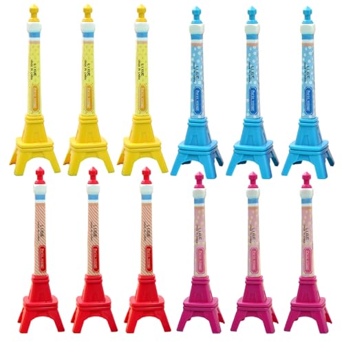 Kalastussaari 12pcs Eiffelturm-Dekor Einziehbare Kugelschreiber mit 0, 7 mm Nachfüllstiften für Journaling, Notizen, Skizzieren und Unterzeichnung. Kalastussaari 12pcs Eiffelturm-Dekor Einziehbare Kugelschreiber mit 0, 7 mm Nachfüllstiften für Journaling, Notizen, Skizzieren und Unterzeichnung. von Kalastussaari
