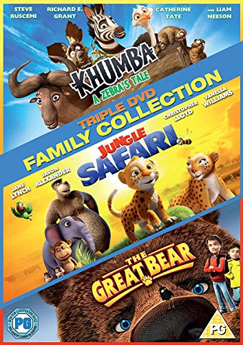Family Triple Collection (Khumba, Jungle Safari, The Great Bear) [DVD] von Kaleidoscope Home Entertainment