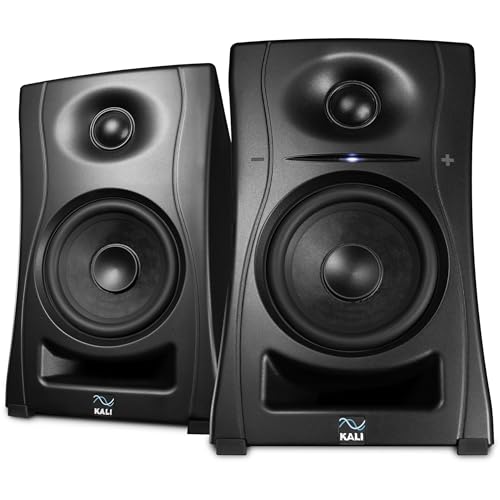 Kali Audio LP-UNF Nahfeldmonitor (160 Watt, hochwertiges Soundsystem, Studiomonitor, Boundary EQ, Hi-Fi Konnektivität mit Bluetooth/USB-C, TRS, RCA, 6,2 kg, 25,4 x 16,4 x 7,4cm), Schwarz von Kali Audio