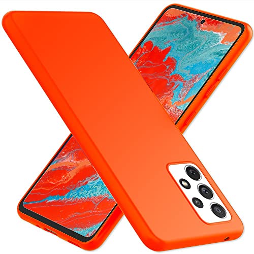 KALIROO Bunte Neonhülle kompatibel mit Samsung Galaxy A33 Hülle, Intensiv Leuchtend Samtig Weich rutschfest Soft, Dünne Silikon Schutzhülle Slim Cover Handyhülle Grip Case Etui Flexibel, Farbe:Orange KALIROO Bunte Neonhülle kompatibel mit Samsung Galaxy A33 Hülle, Intensiv Leuchtend Samtig Weich rutschfest Soft, Dünne Silikon Schutzhülle Slim Cover Handyhülle Grip Case Etui Flexibel, Farbe:Orange von Kaliroo