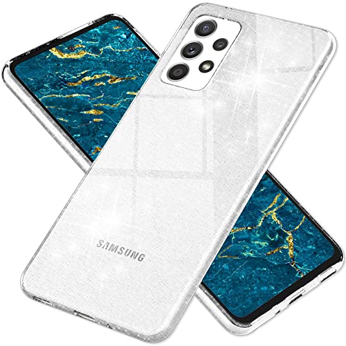 Kaliroo Glitzerhülle Durchsichtig kompatibel mit Samsung Galaxy A53 Hülle, Diamant Glitter Case Durchscheinend Anti-Gelb Robust, Pailletten Silikon Schutzhülle Bling Cover Stoßfest, Farbe:Transparent Kaliroo Glitzerhülle Durchsichtig kompatibel mit Samsung Galaxy A53 Hülle, Diamant Glitter Case Durchscheinend Anti-Gelb Robust, Pailletten Silikon Schutzhülle Bling Cover Stoßfest, Farbe:Transparent von Kaliroo