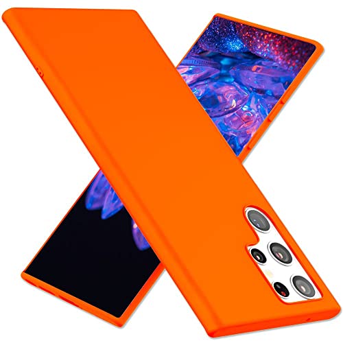 KALIROO Intensive Neonhülle kompatibel mit Samsung Galaxy S22 Ultra Hülle, Bunt Leuchtend Samtig Weich rutschfest Soft, Dünne Silikon Schutzhülle Slim Cover Handyhülle Grip Case Bumper, Farbe:Orange KALIROO Intensive Neonhülle kompatibel mit Samsung Galaxy S22 Ultra Hülle, Bunt Leuchtend Samtig Weich rutschfest Soft, Dünne Silikon Schutzhülle Slim Cover Handyhülle Grip Case Bumper, Farbe:Orange von Kaliroo