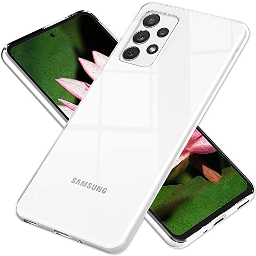 KALIROO Transparente Silikonhülle kompatibel mit Samsung Galaxy A33 Hülle, Durchsichtig Anti-Gelb Kristall-Klar Stoßfest Robust, Clear Case Silikon Handyhülle Soft Cover, Dünne Schutzhülle Kratzfest von Kaliroo