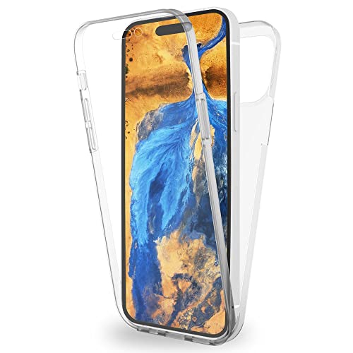Kaliroo 360-Grad Hardcase kompatibel mit iPhone 14 Pro Max Hülle, Klare Vorderseite Transparenter Komplettschutz Vergilbungsfrei Durchsichtig, Hardcover & Silikon Bumper & Display-Schutz, Clear Case Kaliroo 360-Grad Hardcase kompatibel mit iPhone 14 Pro Max Hülle, Klare Vorderseite Transparenter Komplettschutz Vergilbungsfrei Durchsichtig, Hardcover & Silikon Bumper & Display-Schutz, Clear Case von Kaliroo