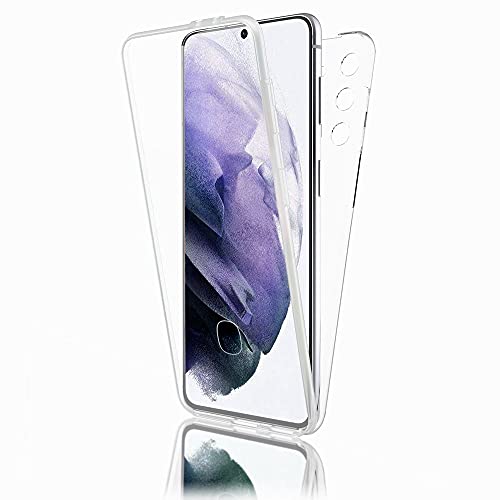 Kaliroo 360° Hardcase kompatibel mit Samsung Galaxy S21 Plus Hülle, Klare Transparente Full-Body Handyhülle, Slim Hardcover mit Silikon Bumper & Display-Schutz, Clear Phone Case Rundumschutz Cover Kaliroo 360° Hardcase kompatibel mit Samsung Galaxy S21 Plus Hülle, Klare Transparente Full-Body Handyhülle, Slim Hardcover mit Silikon Bumper & Display-Schutz, Clear Phone Case Rundumschutz Cover von Kaliroo