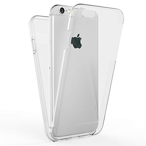 Kaliroo 360° Hardcase kompatibel mit iPhone 6 Plus | iPhone 6S Plus Hülle, Klare Transparente Full-Body Handyhülle, Slim Hardcover mit Silikon Bumper & Display-Schutz, Clear Phone Case Rundum-Schutz Kaliroo 360° Hardcase kompatibel mit iPhone 6 Plus | iPhone 6S Plus Hülle, Klare Transparente Full-Body Handyhülle, Slim Hardcover mit Silikon Bumper & Display-Schutz, Clear Phone Case Rundum-Schutz von Kaliroo