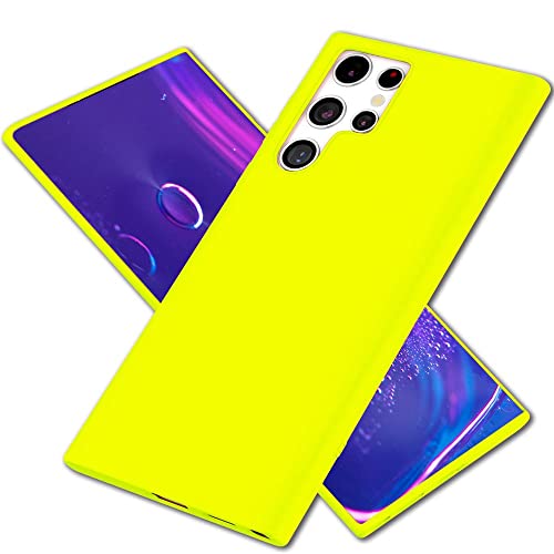 Kaliroo Bunte Neonhülle kompatibel mit Samsung Galaxy S23 Ultra Hülle, Intensiv Leuchtend Samtig Weich Anti-Gelb rutschfest Matt, Dünne Neon Silikon Schutzhülle Slim Cover Handyhülle, Farbe:Gelb Kaliroo Bunte Neonhülle kompatibel mit Samsung Galaxy S23 Ultra Hülle, Intensiv Leuchtend Samtig Weich Anti-Gelb rutschfest Matt, Dünne Neon Silikon Schutzhülle Slim Cover Handyhülle, Farbe:Gelb von Kaliroo