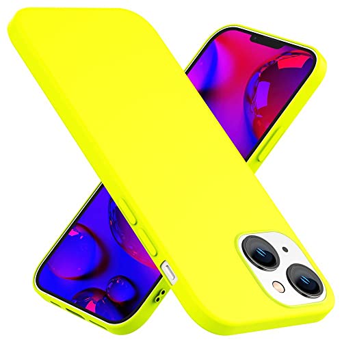 Kaliroo Bunte Neonhülle kompatibel mit iPhone 14 Plus Hülle, Intensiv Leuchtend Samtig Weich rutschfest Soft, Dünne Neon Silikon Schutzhülle Slim Cover Handyhülle Case Backcover Robust, Farbe:Gelb Kaliroo Bunte Neonhülle kompatibel mit iPhone 14 Plus Hülle, Intensiv Leuchtend Samtig Weich rutschfest Soft, Dünne Neon Silikon Schutzhülle Slim Cover Handyhülle Case Backcover Robust, Farbe:Gelb von Kaliroo