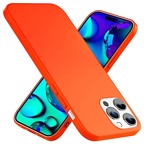 Kaliroo Bunte Neonhülle kompatibel mit iPhone 14 Pro Hülle, Intensiv Leuchtend Samtig Weich rutschfest Soft, Dünne Neon Silikon Schutzhülle Slim Cover Handyhülle Case Backcover Flexibel, Farbe:Orange Kaliroo Bunte Neonhülle kompatibel mit iPhone 14 Pro Hülle, Intensiv Leuchtend Samtig Weich rutschfest Soft, Dünne Neon Silikon Schutzhülle Slim Cover Handyhülle Case Backcover Flexibel, Farbe:Orange von Kaliroo