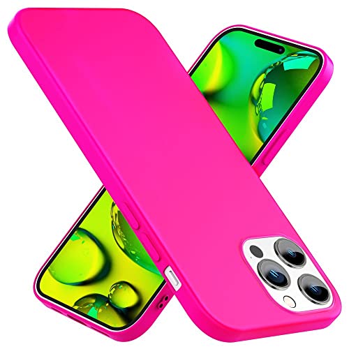 Kaliroo Bunte Neonhülle kompatibel mit iPhone 14 Pro Max Hülle, Intensiv Leuchtend Samtig Weich rutschfest Soft, Dünne Neon Silikon Schutzhülle Matt Slim Cover Handyhülle Case Backcover, Farbe:Pink Kaliroo Bunte Neonhülle kompatibel mit iPhone 14 Pro Max Hülle, Intensiv Leuchtend Samtig Weich rutschfest Soft, Dünne Neon Silikon Schutzhülle Matt Slim Cover Handyhülle Case Backcover, Farbe:Pink von Kaliroo