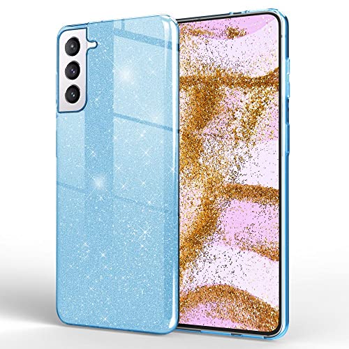 Kaliroo Diamant Glitzerhülle kompatibel mit Samsung Galaxy S22 Plus Hülle, 3in1 Schutzhülle Hardcase & Glitzer & Silikon, Glitter Case Glänzend Robust Bling Pailletten Cover Handyhülle, Farbe:Blau Kaliroo Diamant Glitzerhülle kompatibel mit Samsung Galaxy S22 Plus Hülle, 3in1 Schutzhülle Hardcase & Glitzer & Silikon, Glitter Case Glänzend Robust Bling Pailletten Cover Handyhülle, Farbe:Blau von Kaliroo