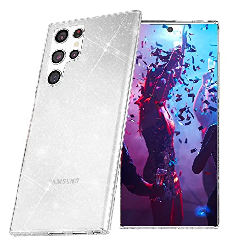 Kaliroo Durchsichtige Glitzerhülle kompatibel mit Samsung Galaxy S23 Ultra Hülle, Diamant Glitter Case Anti-Gelb Durchscheinend Robust, Bling Pailletten Silikon Glitzer Schutzhülle, Farbe:Transparent Kaliroo Durchsichtige Glitzerhülle kompatibel mit Samsung Galaxy S23 Ultra Hülle, Diamant Glitter Case Anti-Gelb Durchscheinend Robust, Bling Pailletten Silikon Glitzer Schutzhülle, Farbe:Transparent von Kaliroo