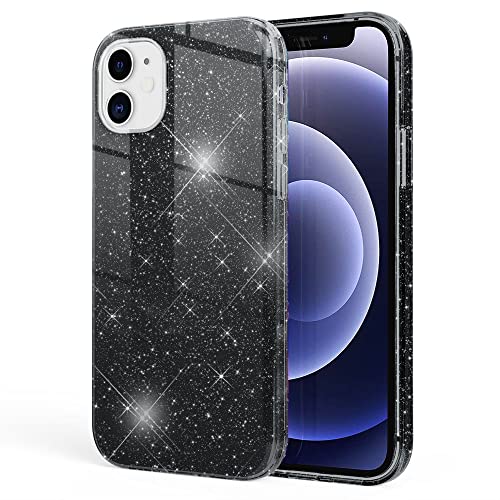 Kaliroo Glitter Case kompatibel mit iPhone 12 Mini Hülle, Glitzer Schutzhülle Bling Cover Silikon Handyhülle Glänzend, Strass Bumper Diamant Etui Handy-Tasche Diamond Backcover Schale, Farbe:Schwarz Kaliroo Glitter Case kompatibel mit iPhone 12 Mini Hülle, Glitzer Schutzhülle Bling Cover Silikon Handyhülle Glänzend, Strass Bumper Diamant Etui Handy-Tasche Diamond Backcover Schale, Farbe:Schwarz von Kaliroo