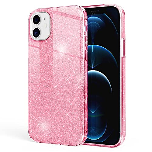 Kaliroo Glitter Case kompatibel mit iPhone 12 | iPhone 12 PRO Hülle, Glitzer Schutzhülle Bling Cover Silikon Handyhülle Glänzend, Strass Bumper Diamant Etui Diamond Backcover Schale, Farbe:Pink Kaliroo Glitter Case kompatibel mit iPhone 12 | iPhone 12 PRO Hülle, Glitzer Schutzhülle Bling Cover Silikon Handyhülle Glänzend, Strass Bumper Diamant Etui Diamond Backcover Schale, Farbe:Pink von Kaliroo