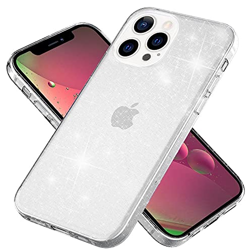 Kaliroo Glitzerhülle Durchsichtig kompatibel mit iPhone 13 PRO MAX Hülle, Bling Glitter Case Durchscheinend Anti-Gelb Stoßfest, Diamant Silikon Schutzhülle Pailletten Handyhülle, Farbe:Transparent Kaliroo Glitzerhülle Durchsichtig kompatibel mit iPhone 13 PRO MAX Hülle, Bling Glitter Case Durchscheinend Anti-Gelb Stoßfest, Diamant Silikon Schutzhülle Pailletten Handyhülle, Farbe:Transparent von Kaliroo
