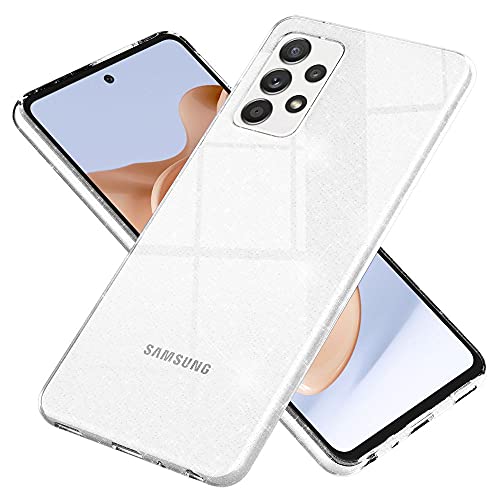 Kaliroo Handyhülle Glitzer kompatibel mit Samsung Galaxy A52 5G / A52 Hülle, Durchsichtige Diamant Silikon Schutzhülle Glitter Case, Ultra-Slim Cover Bling Handy-Tasche Strass Backcover - Transparent Kaliroo Handyhülle Glitzer kompatibel mit Samsung Galaxy A52 5G / A52 Hülle, Durchsichtige Diamant Silikon Schutzhülle Glitter Case, Ultra-Slim Cover Bling Handy-Tasche Strass Backcover - Transparent von Kaliroo