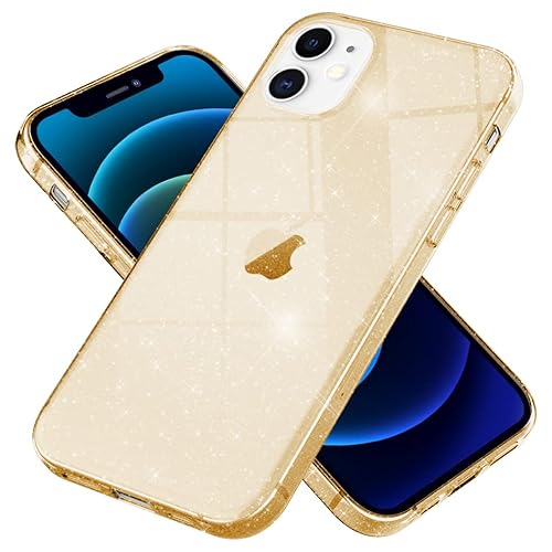 Kaliroo Handyhülle Glitzer kompatibel mit iPhone 12 MINI Hülle, Durchsichtige Diamant Silikon Schutzhülle Glitter Case, Ultra-Slim Cover Bling Handy-Tasche Strass Backcover Bumper, Farbe:Gold Kaliroo Handyhülle Glitzer kompatibel mit iPhone 12 MINI Hülle, Durchsichtige Diamant Silikon Schutzhülle Glitter Case, Ultra-Slim Cover Bling Handy-Tasche Strass Backcover Bumper, Farbe:Gold von Kaliroo