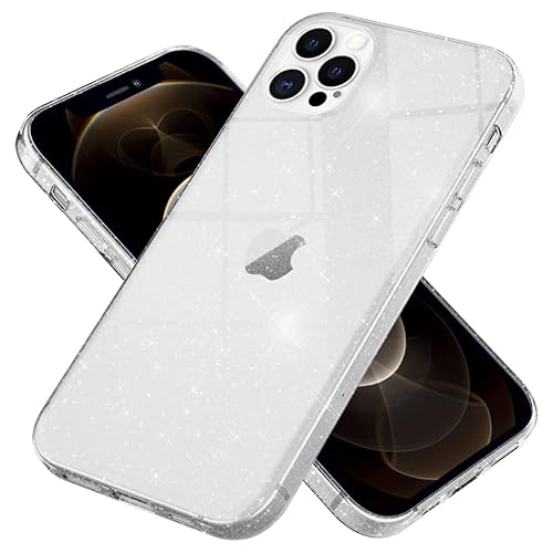 Kaliroo Handyhülle Glitzer kompatibel mit iPhone 12 PRO MAX Hülle, Durchsichtige Diamant Silikon Schutzhülle Glitter Case, Ultra-Slim Cover Bling Handy-Tasche Strass Backcover Etui, Farbe:Transparent Kaliroo Handyhülle Glitzer kompatibel mit iPhone 12 PRO MAX Hülle, Durchsichtige Diamant Silikon Schutzhülle Glitter Case, Ultra-Slim Cover Bling Handy-Tasche Strass Backcover Etui, Farbe:Transparent von Kaliroo