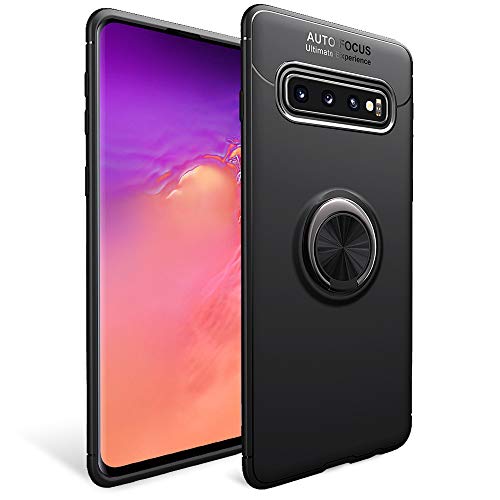 Kaliroo Hülle Ring kompatibel mit Samsung Galaxy S10, Stoßfeste Silikon Schutzhülle mit 360-Grad Finger-Halter für magnetische KfZ-Halterung, Slim Cover Handyhülle Phone Case TPU Etui Kaliroo Hülle Ring kompatibel mit Samsung Galaxy S10, Stoßfeste Silikon Schutzhülle mit 360-Grad Finger-Halter für magnetische KfZ-Halterung, Slim Cover Handyhülle Phone Case TPU Etui von Kaliroo