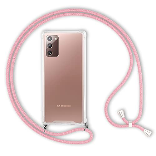 Kaliroo Necklace Case kompatibel mit Samsung Galaxy Note 20 Hülle, Transparente Schutzhülle mit Kette Slim Hardcase mit Umhänge-Band, Phone Cover Durchsichtige Handy-Tasche & Kordel, Farbe:Pink Kaliroo Necklace Case kompatibel mit Samsung Galaxy Note 20 Hülle, Transparente Schutzhülle mit Kette Slim Hardcase mit Umhänge-Band, Phone Cover Durchsichtige Handy-Tasche & Kordel, Farbe:Pink von Kaliroo