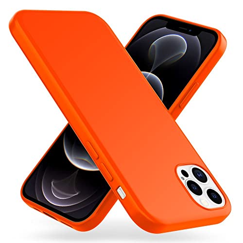 Kaliroo Neon Case kompatibel mit iPhone 12 PRO MAX Hülle, Farbig Bunte Silikon Schutzhülle Handy-Tasche Cover Dünn, Ultra-Slim Soft Bumper Etui Handyhülle Backcover Flexibel Stoßfest, Farbe:Orange von Kaliroo