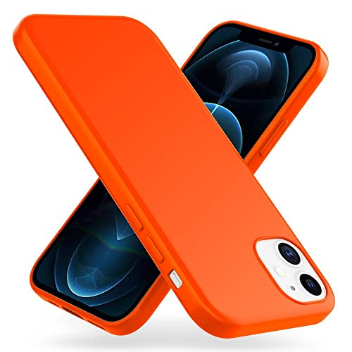 Kaliroo Neon Case kompatibel mit iPhone 12 | iPhone 12 PRO Hülle, Farbig Bunte Silikon Schutzhülle Handy-Tasche Cover Dünn, Ultra-Slim Soft Bumper Etui Handyhülle TPU Backcover Flexibel, Farbe:Orange von Kaliroo