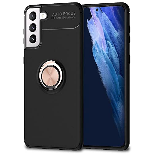 Kaliroo Ringhülle kompatibel mit Samsung Galaxy S21 Plus Hülle, Stoßfeste Silikon Schutzhülle mit 360-Grad Finger-Halter für magnetische KFZ-Halterung, Cover Handyhülle Phone Case, Farbe:Rose Gold Kaliroo Ringhülle kompatibel mit Samsung Galaxy S21 Plus Hülle, Stoßfeste Silikon Schutzhülle mit 360-Grad Finger-Halter für magnetische KFZ-Halterung, Cover Handyhülle Phone Case, Farbe:Rose Gold von Kaliroo
