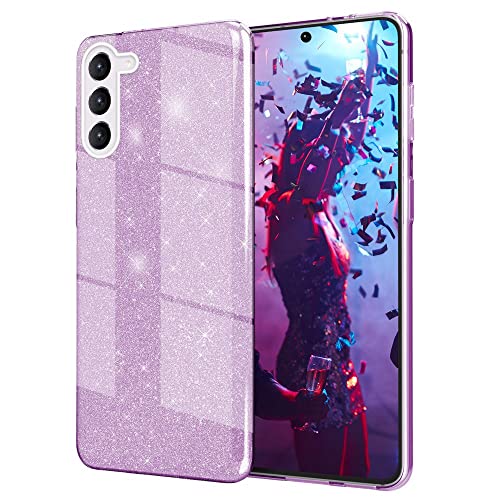 Kaliroo Robuste Glitzerhülle kompatibel mit Samsung Galaxy S23 Hülle, Bling Pailletten Glitter Case Glänzend Stoßfest Kratzfest, Verstärkte Silikon Handyhülle Glitzer Diamant Cover, Farbe:Lila Kaliroo Robuste Glitzerhülle kompatibel mit Samsung Galaxy S23 Hülle, Bling Pailletten Glitter Case Glänzend Stoßfest Kratzfest, Verstärkte Silikon Handyhülle Glitzer Diamant Cover, Farbe:Lila von Kaliroo