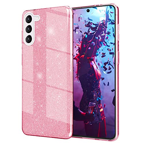 Kaliroo Robuste Glitzerhülle kompatibel mit Samsung Galaxy S23 Plus Hülle, Bling Pailletten Glitter Case Glänzend Stoßfest Kratzfest, Verstärkte Silikon Handyhülle Glitzer Strass Cover, Farbe:Pink Kaliroo Robuste Glitzerhülle kompatibel mit Samsung Galaxy S23 Plus Hülle, Bling Pailletten Glitter Case Glänzend Stoßfest Kratzfest, Verstärkte Silikon Handyhülle Glitzer Strass Cover, Farbe:Pink von Kaliroo