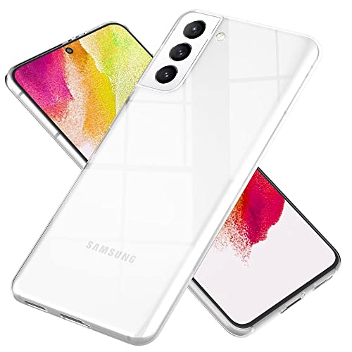 Kaliroo Transparente Silikonhülle kompatibel mit Samsung Galaxy S21 FE Hülle, Klar Durchsichtig Anti-Gelb Stoßfest Robust, Clear Case Silikon Handyhülle Soft Cover Flexibel, Dünne Schutzhülle Bumper von Kaliroo