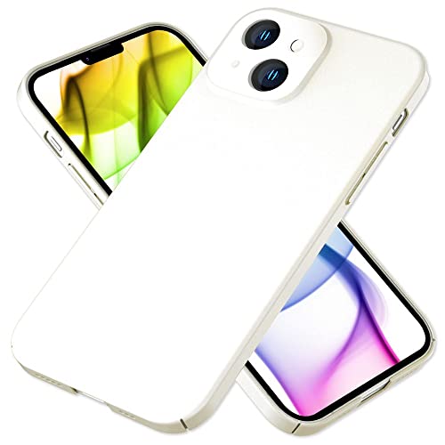 Kaliroo Ultra-Slim Hardcover kompatibel mit iPhone 14 Hülle, Silk Touch Matt Anti-Fingerabdruck 0,5mm Dünn Extra Leicht, Schlanke Schutzhülle rutschfest Elegant Hardcase Handyhülle, Farbe:Weiß Kaliroo Ultra-Slim Hardcover kompatibel mit iPhone 14 Hülle, Silk Touch Matt Anti-Fingerabdruck 0,5mm Dünn Extra Leicht, Schlanke Schutzhülle rutschfest Elegant Hardcase Handyhülle, Farbe:Weiß von Kaliroo