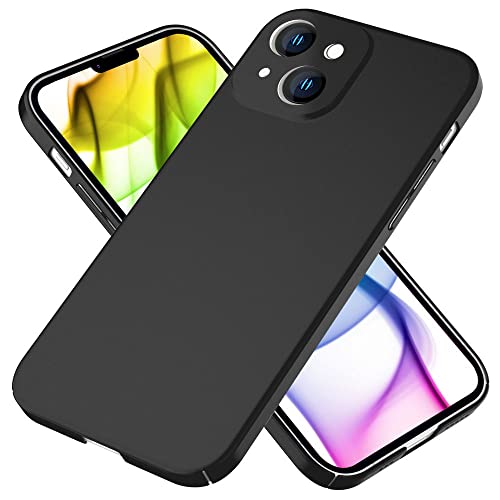Kaliroo Ultra-Slim Hardcover kompatibel mit iPhone 14 Plus Hülle, Silk Touch Matt Anti-Fingerabdruck 0,5mm Dünn Extra Leicht, Schlanke Schutzhülle rutschfest Elegant Hart Handyhülle, Farbe:Schwarz Kaliroo Ultra-Slim Hardcover kompatibel mit iPhone 14 Plus Hülle, Silk Touch Matt Anti-Fingerabdruck 0,5mm Dünn Extra Leicht, Schlanke Schutzhülle rutschfest Elegant Hart Handyhülle, Farbe:Schwarz von Kaliroo