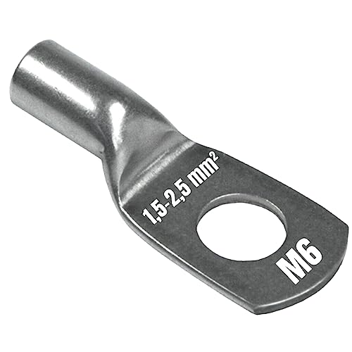 10 Stück Kalitec NR2-M6 Rohrkabelschuh Reinnickel 1,5-2,5mm² M6 I für sehr hohe Temperaturen bis zu 650°C 10 Stück Kalitec NR2-M6 Rohrkabelschuh Reinnickel 1,5-2,5mm² M6 I für sehr hohe Temperaturen bis zu 650°C von Kalitec