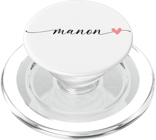 Manon Name Vorname Kalligrafie Herzlinie Weiss Pastell Rosa PopSockets PopGrip für MagSafe Manon Name Vorname Kalligrafie Herzlinie Weiss Pastell Rosa PopSockets PopGrip für MagSafe von Kalligrafie Personalisierte Vornamen