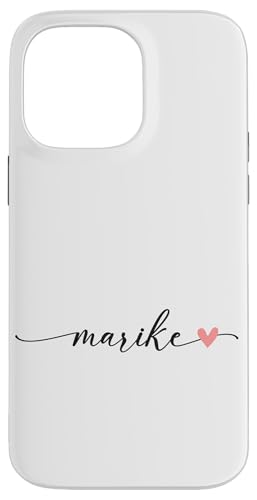 Marike Name Vorname Kalligrafie Herzlinie Weiss Pastell Rosa Hülle für iPhone 14 Pro Max Marike Name Vorname Kalligrafie Herzlinie Weiss Pastell Rosa Hülle für iPhone 14 Pro Max von Kalligrafie Personalisierte Vornamen