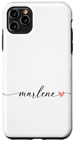 Marlene Name Vorname Kalligrafie Herzlinie Weiss Pastellrosa Hülle für iPhone 11 Pro Max Marlene Name Vorname Kalligrafie Herzlinie Weiss Pastellrosa Hülle für iPhone 11 Pro Max von Kalligrafie Personalisierte Vornamen