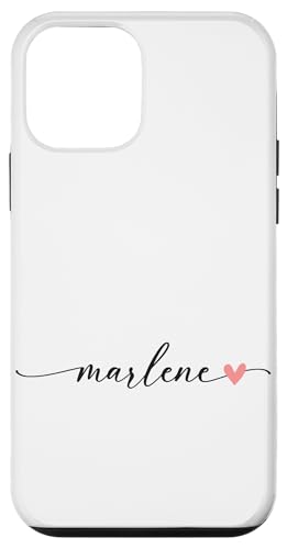 Marlene Name Vorname Kalligrafie Herzlinie Weiss Pastellrosa Hülle für iPhone 12 mini Marlene Name Vorname Kalligrafie Herzlinie Weiss Pastellrosa Hülle für iPhone 12 mini von Kalligrafie Personalisierte Vornamen